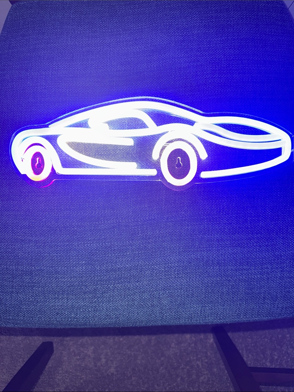 Sports Car Neon Light Wall Mount